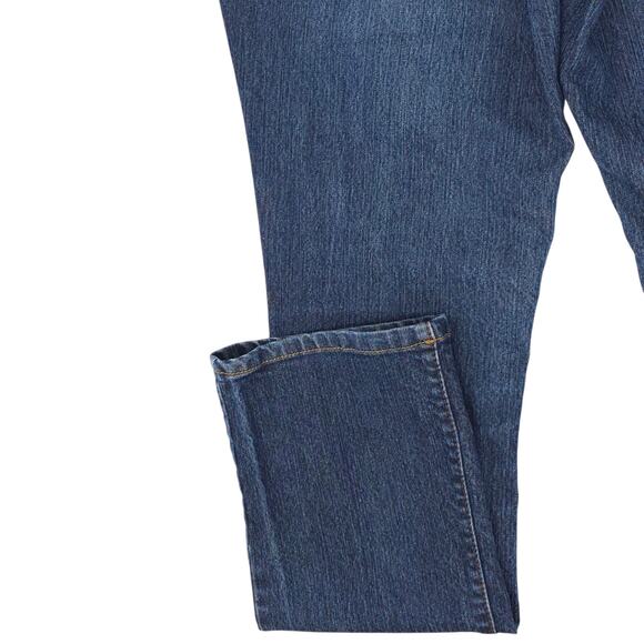 Faded Glory Jeans Womens 14 Blue Bootcut Mid Rise Stretch Denim Classic - Picture 11 of 12